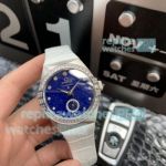 Swiss Replica Omega Constellation Diamond Watch SS Blue Dial 35mm